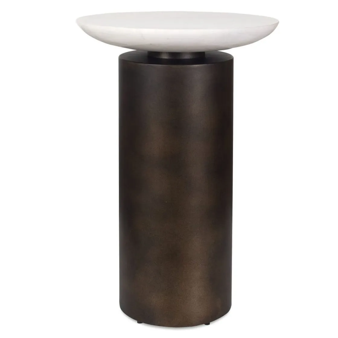 Mor Furniture Olso Outdoor Round Accent Table In Brass