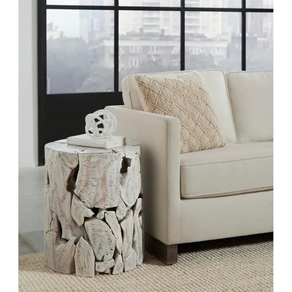 Mor Furniture One End Table In Warm Teak