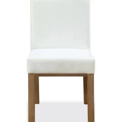 Mor Furniture One Side Chair In Bisque, Woven Leather, Set Of 2