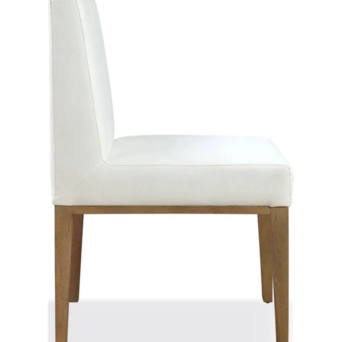 Mor Furniture One Side Chair In Bisque, Woven Leather, Set Of 2
