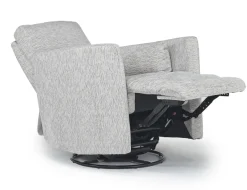 Mor Furniture Opal Swivel Gliding Recliner In Dove