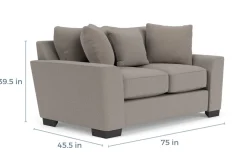 Mor Furniture Oracle Large Sofa & Loveseat, Down - Custom Order
