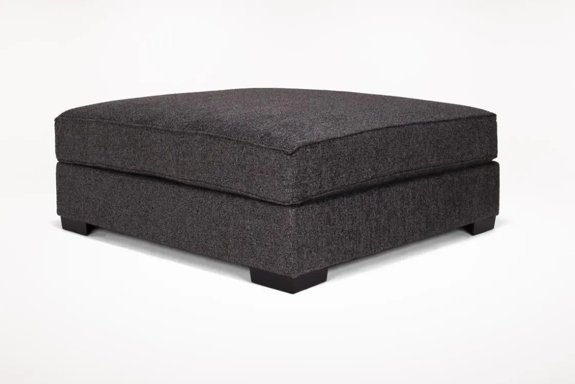 Mor Furniture Oracle Oversized Ottoman In Envy Ebony