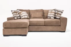 Mor Furniture Oracle Reversible Sofa Chaise In Envy Bark