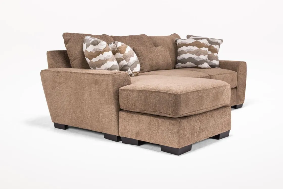 Mor Furniture Oracle Reversible Sofa Chaise In Envy Bark