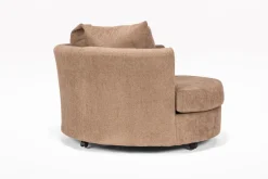 Mor Furniture Oracle Swivel Chair In Envy Bark