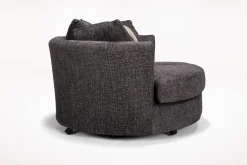 Mor Furniture Oracle Swivel Chair In Envy Bark