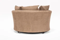 Mor Furniture Oracle Swivel Chair In Envy Bark