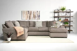 Mor Furniture Oracle Tux Loveseat Chaise Sectional, Left Facing, Down - Custom Order
