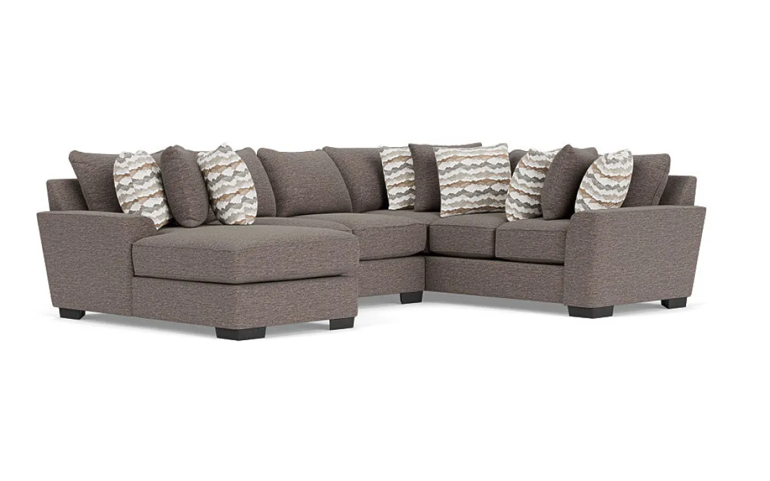 Mor Furniture Oracle Tux Loveseat Chaise Sectional In , Left Facing, Down