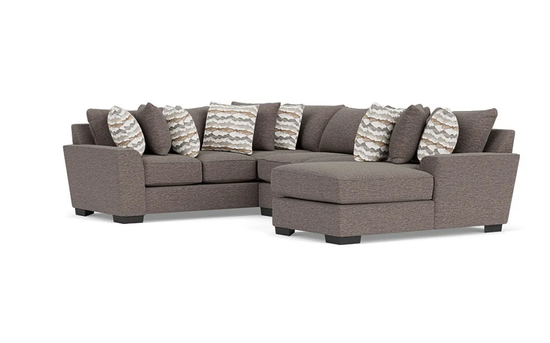 Mor Furniture Oracle Tux Loveseat Chaise Sectional In , Left Facing, Down