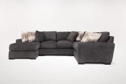 Mor Furniture Oracle Tux Loveseat Chaise Sectional In , Left Facing, Down