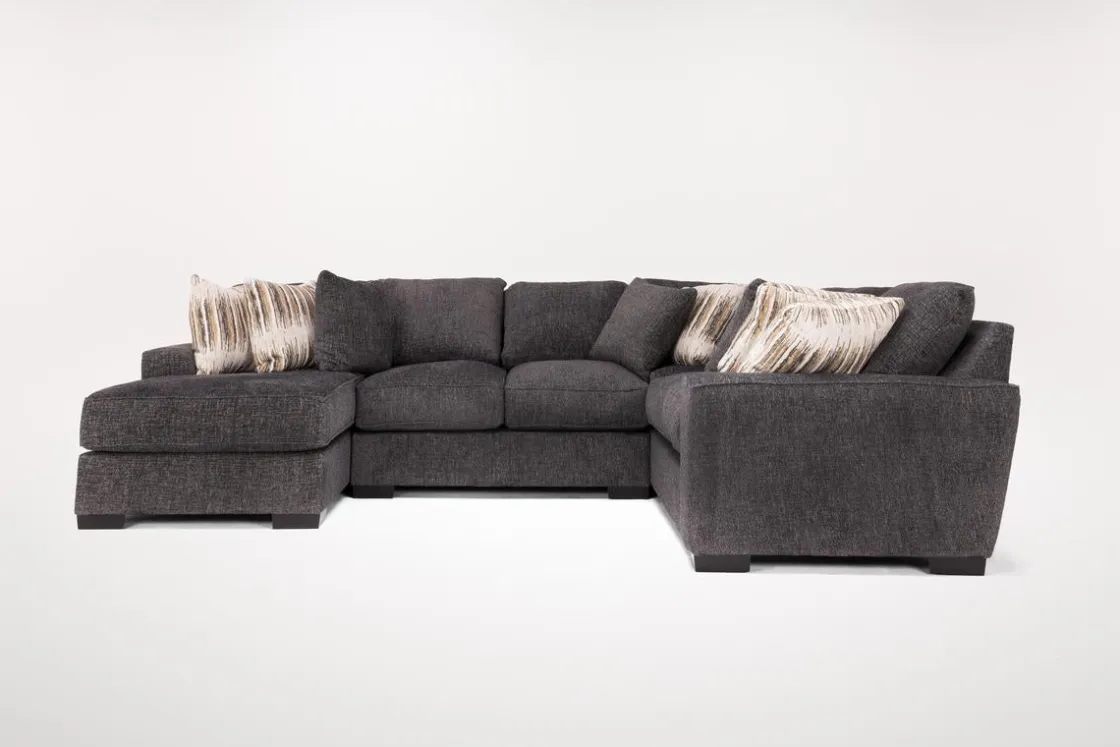 Mor Furniture Oracle Tux Loveseat Chaise Sectional In , Left Facing, Down