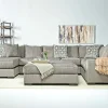 Mor Furniture Oracle Tux Sofa Chaise Sectional, Left Facing, Down - Custom Order