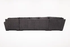 Mor Furniture Oracle Tux Sofa Chaise Sectional In Envy Ebony, Left Facing, Down