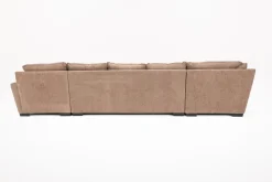 Mor Furniture Oracle Tux Sofa Chaise Sectional In Envy Ebony, Left Facing, Down