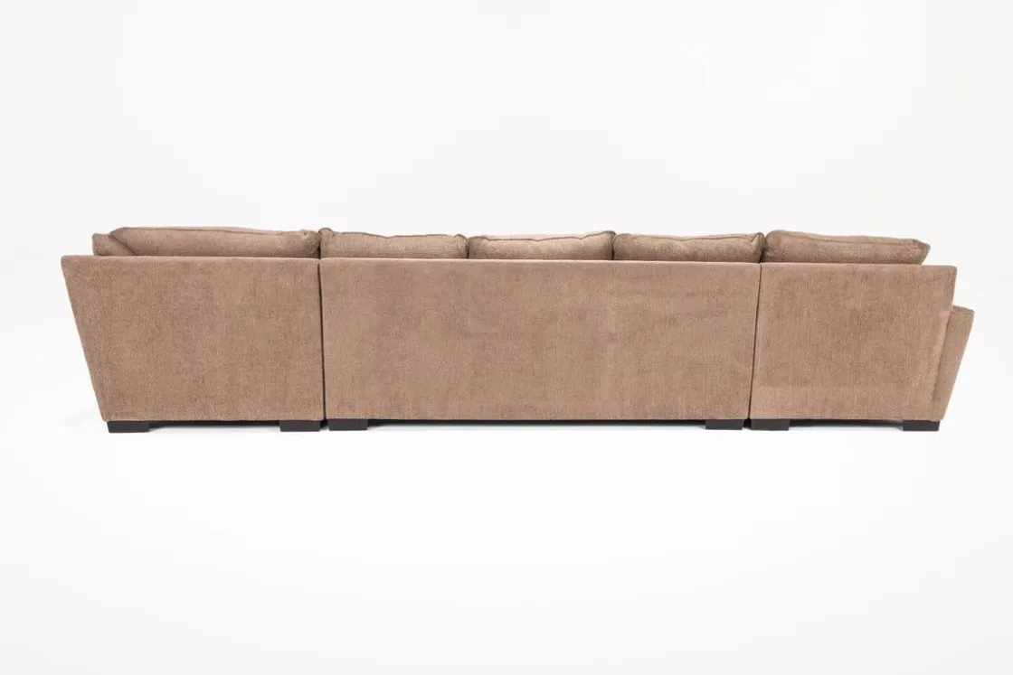Mor Furniture Oracle Tux Sofa Chaise Sectional In Envy Ebony, Left Facing, Down
