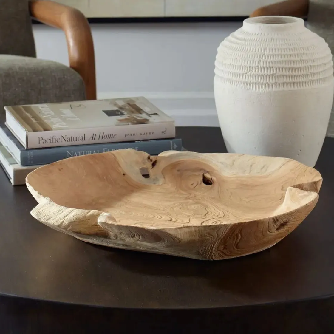 Mor Furniture Organic Embrace Bowl In Brown