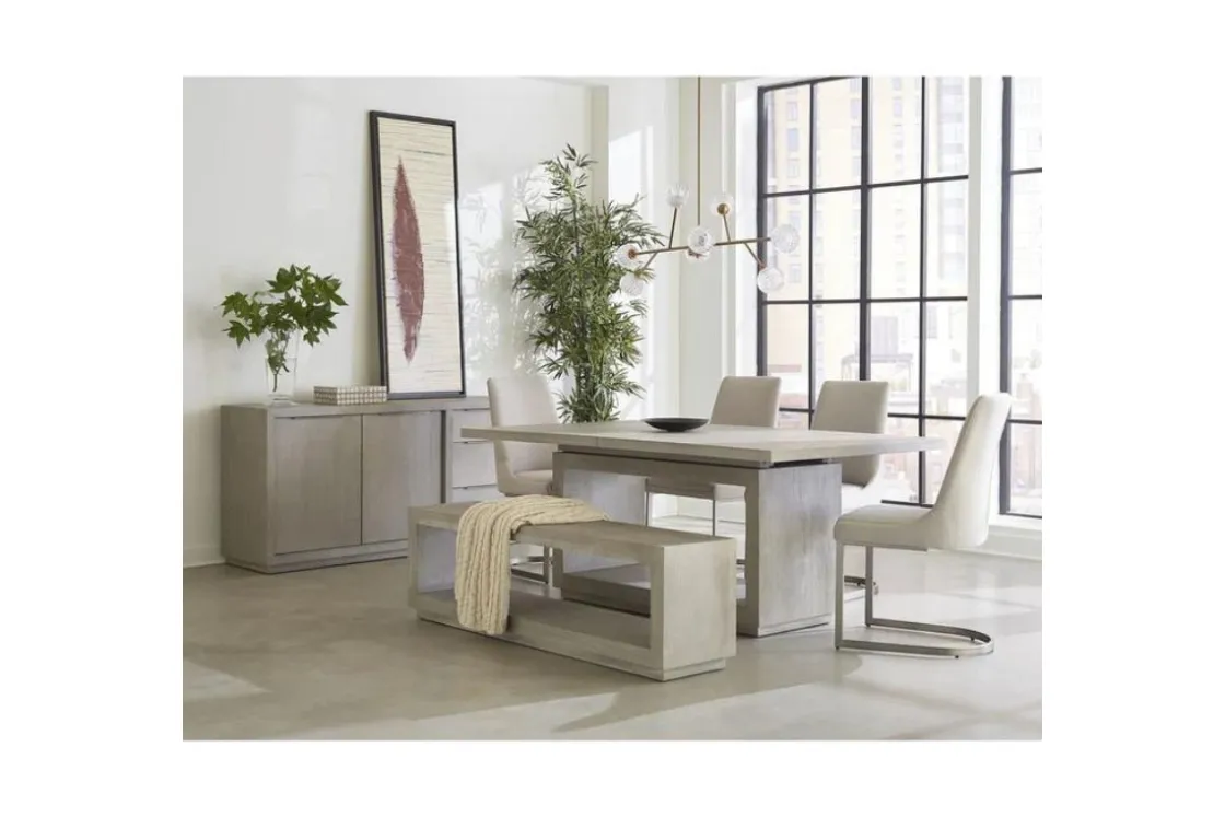 Mor Furniture Oxford Dining Bench In Basalt Gray
