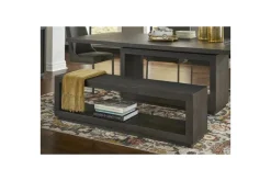 Mor Furniture Oxford Dining Bench In Basalt Gray