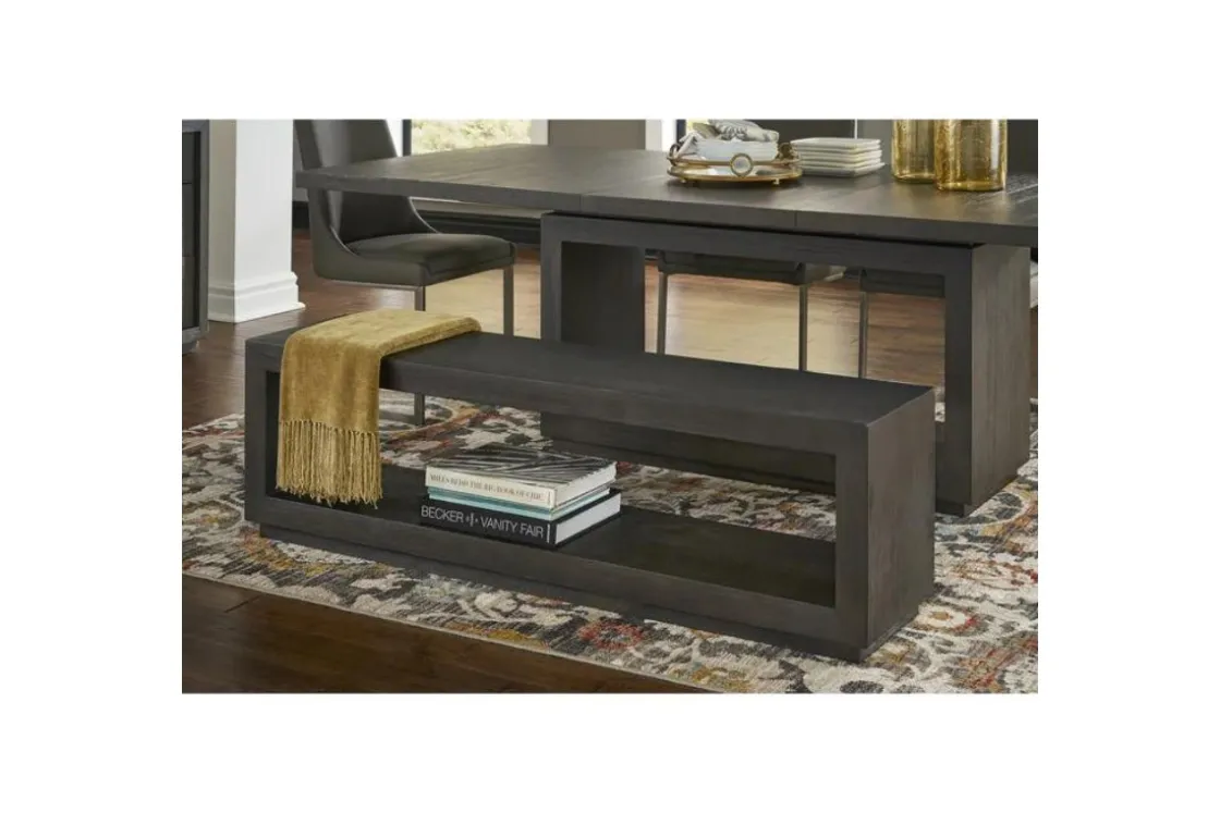 Mor Furniture Oxford Dining Bench In Basalt Gray