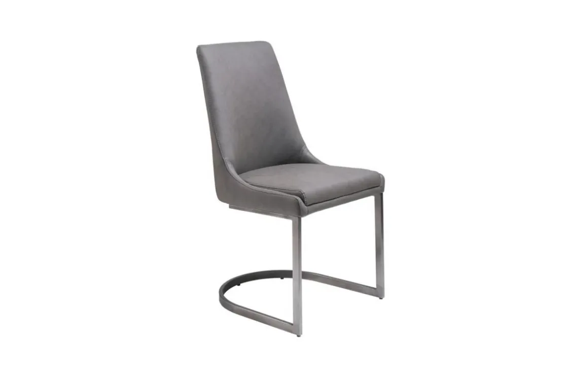Mor Furniture Oxford Dining Table & 4 Chairs & Bench In Basalt Gray