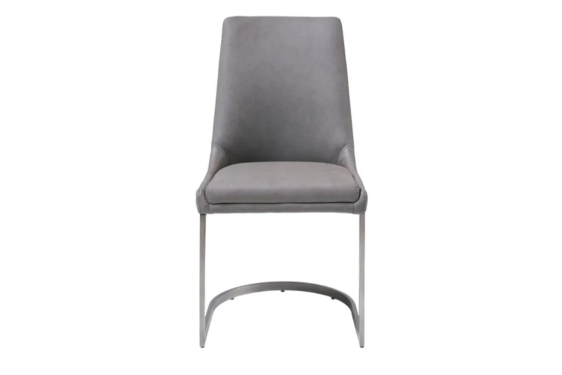 Mor Furniture Oxford Dining Table & 4 Chairs & Bench In Basalt Gray
