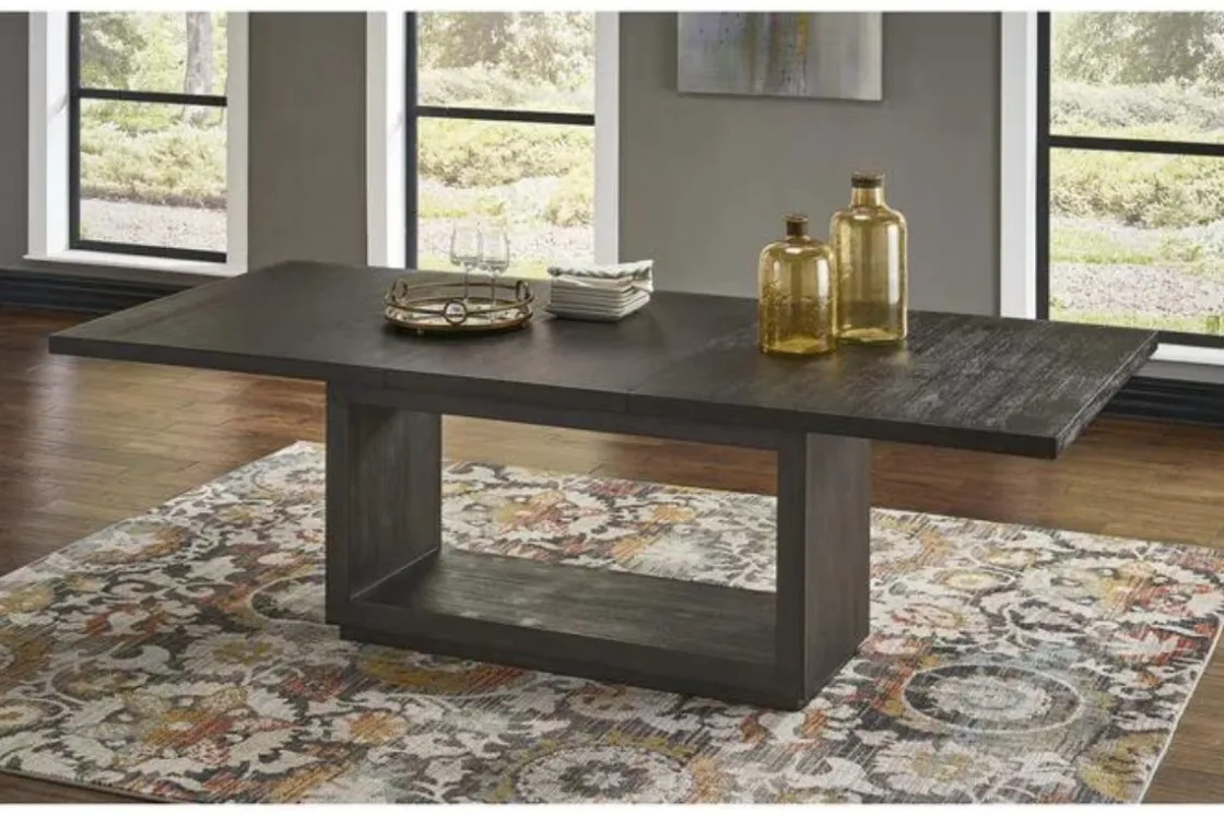 Mor Furniture Oxford Dining Table In Basalt Gray