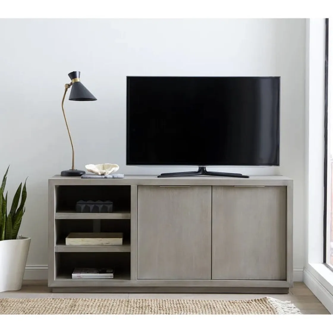 Mor Furniture Oxford Media Console In Mineral, 74 Inch