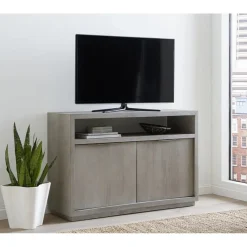 Mor Furniture Oxford Media Console In Mineral, 74 Inch