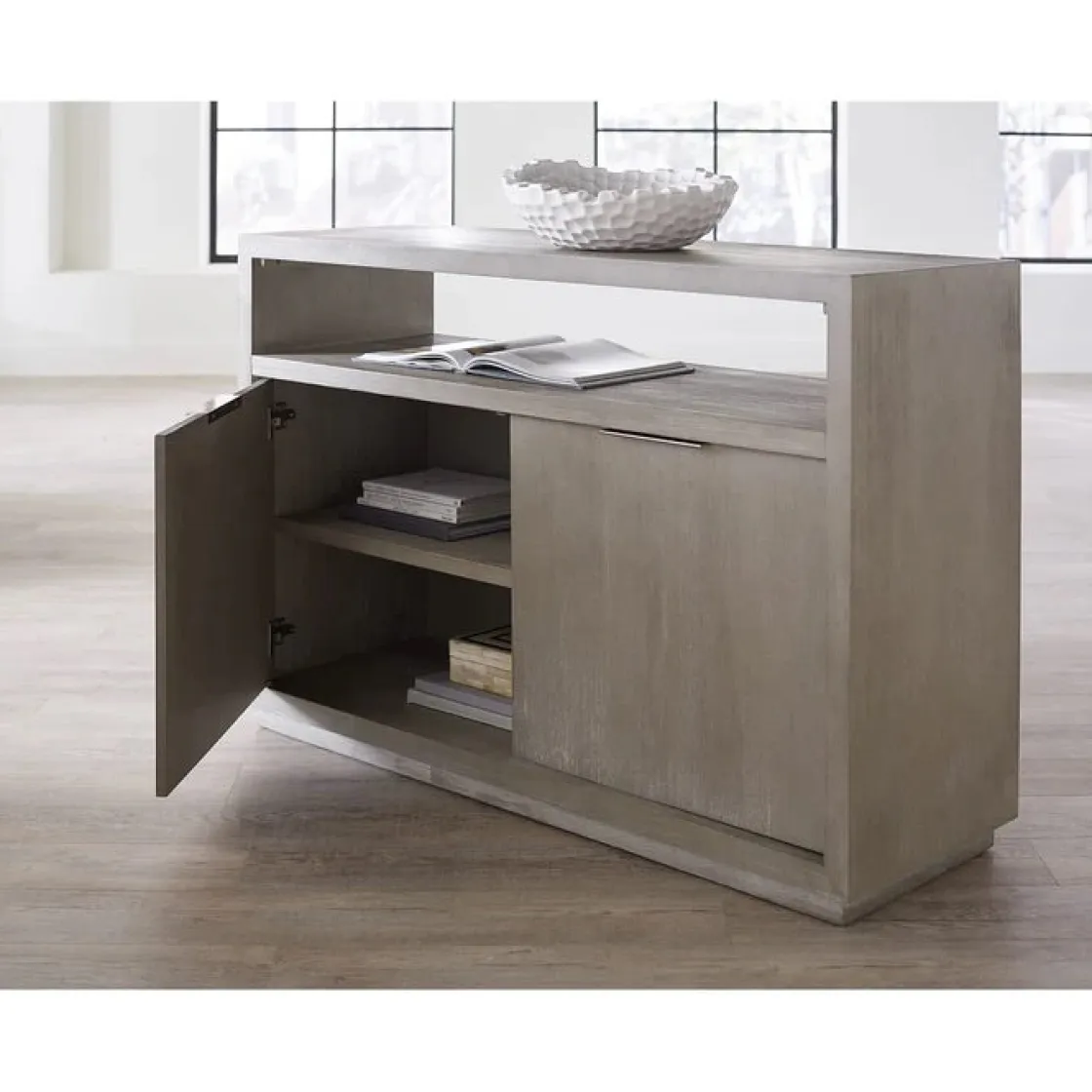 Mor Furniture Oxford Media Console In Mineral, 74 Inch
