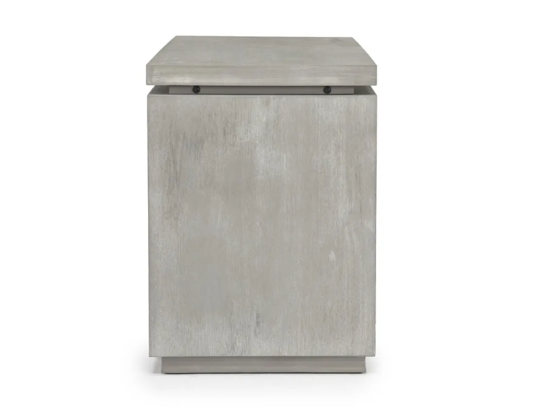 Mor Furniture Oxford Office Desk W/ File Cabient In Mineral