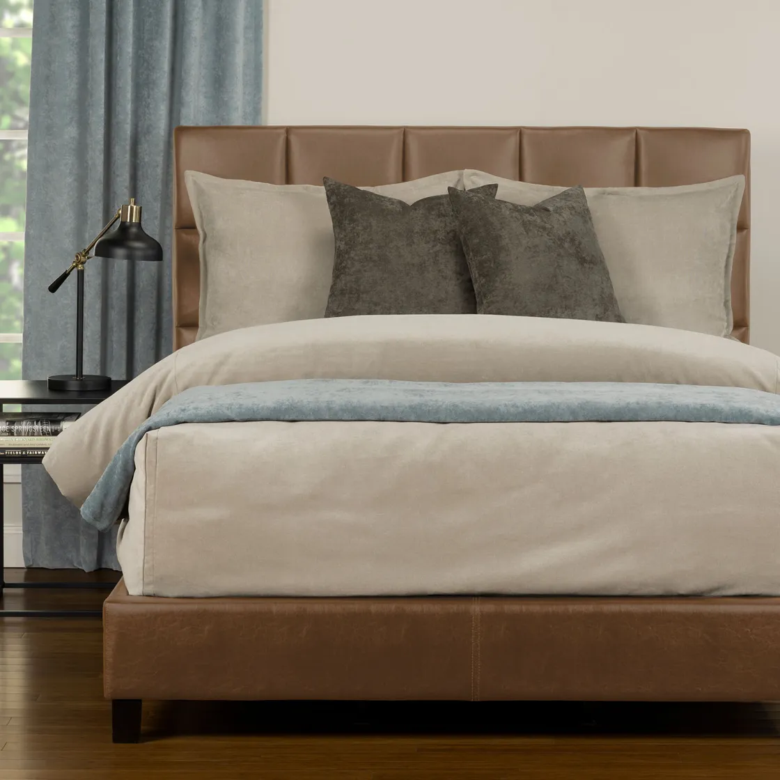 Mor Furniture Padma Duvet Set In Harbor Gray, 5 Piece, Queen
