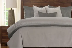 Mor Furniture Padma Duvet Set In Harbor Gray, 5 Piece, Queen