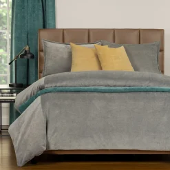 Mor Furniture Padma Duvet Set In Harbor Gray, 5 Piece, Queen