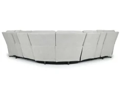 Mor Furniture Palencia 7 Piece 3 Power Sectional In Trento Charcoal