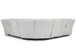 Mor Furniture Palencia 7 Piece 3 Power Sectional In Trento Charcoal