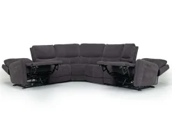 Mor Furniture Palencia 6 Piece 3 Power Sectional In Trento Dove