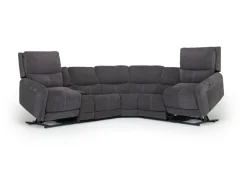 Mor Furniture Palencia 6 Piece 3 Power Sectional In Trento Dove