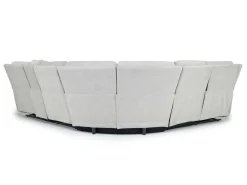Mor Furniture Palencia 6 Piece 3 Power Sectional In Trento Dove