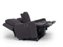 Mor Furniture Palencia 3 Power Console Loveseat In Trento Charcoal