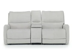 Mor Furniture Palencia 3 Power Console Loveseat In Trento Charcoal