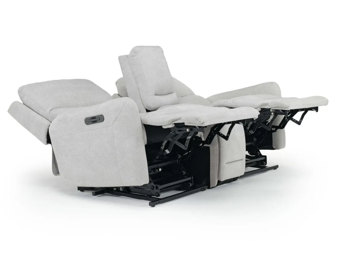 Mor Furniture Palencia 3 Power Console Loveseat In Trento Charcoal