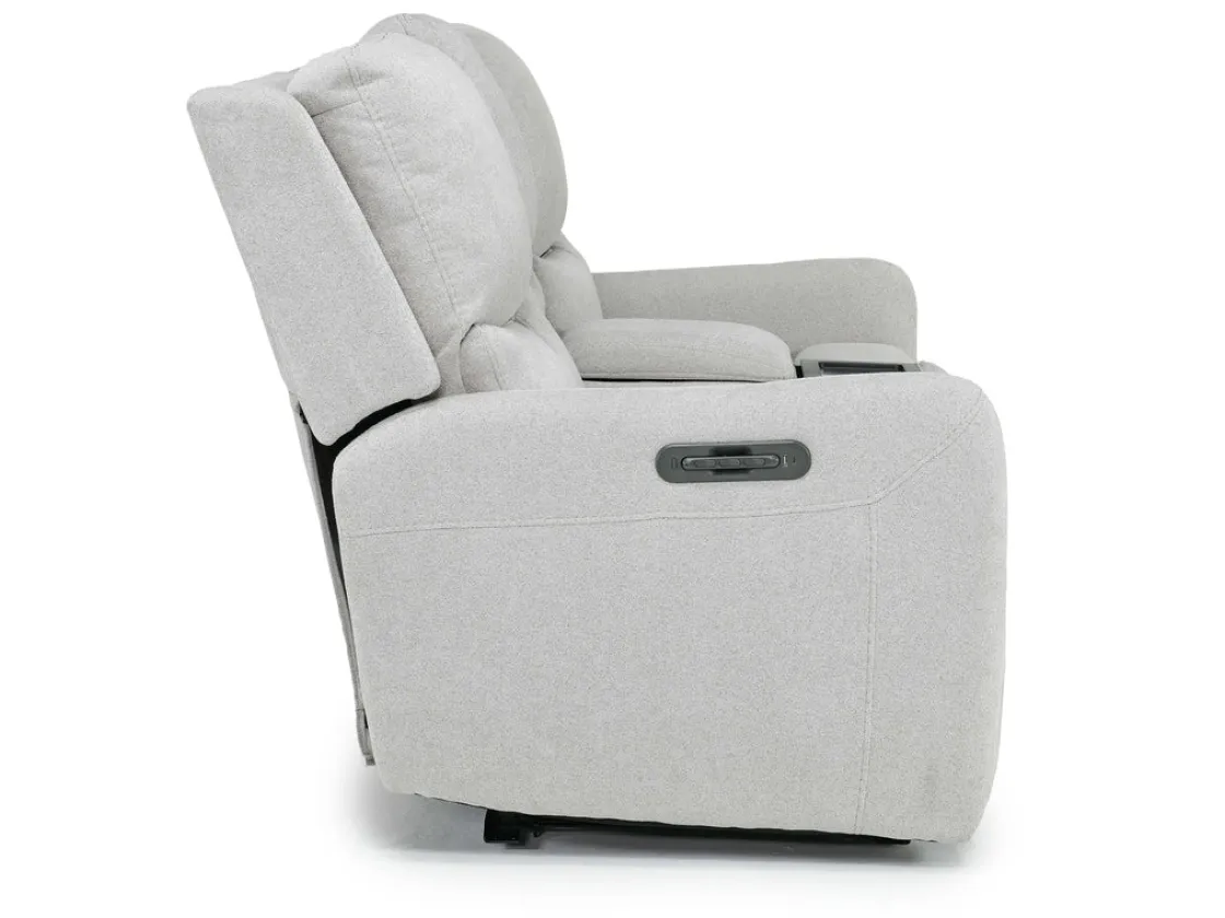 Mor Furniture Palencia 3 Power Console Loveseat In Trento Charcoal