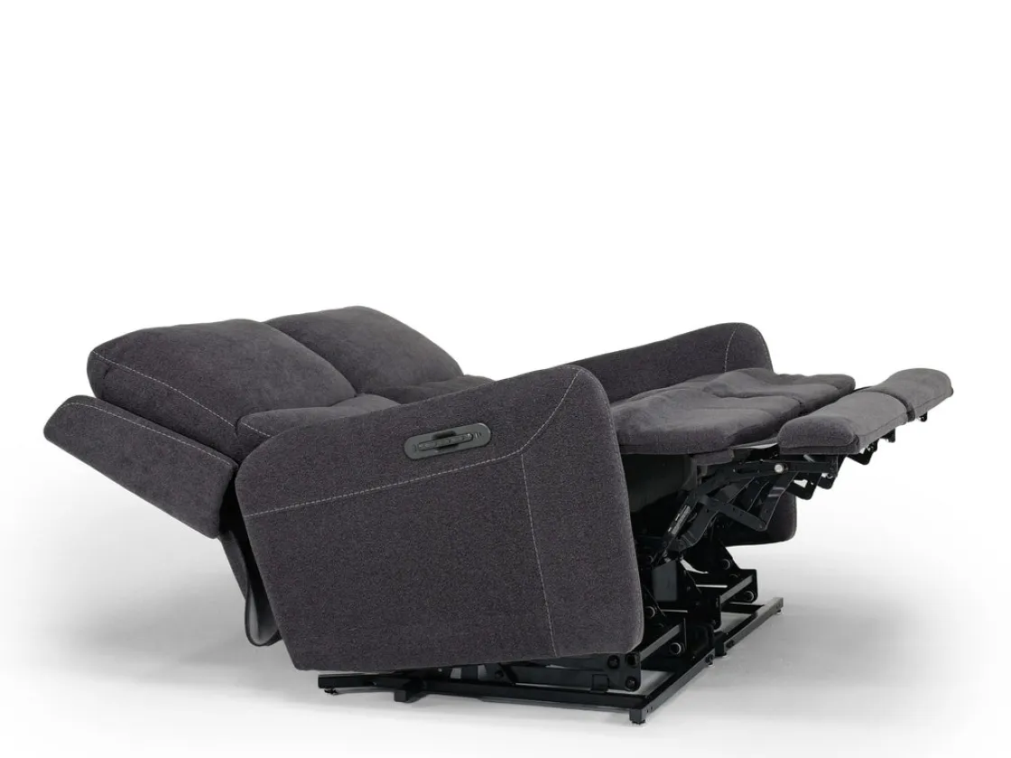 Mor Furniture Palencia 3 Power Loveseat In Trento Charcoal