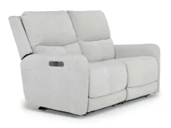 Mor Furniture Palencia 3 Power Loveseat In Trento Charcoal