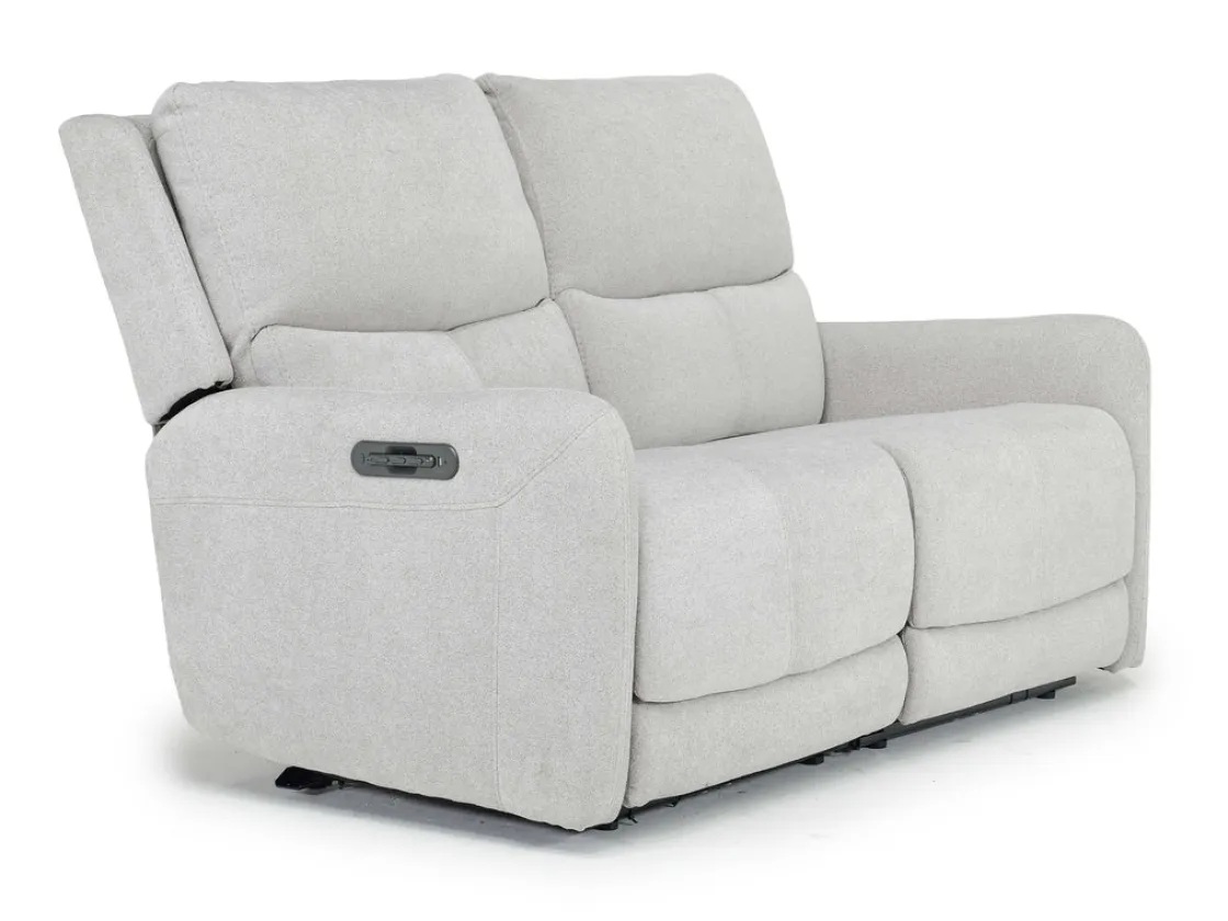 Mor Furniture Palencia 3 Power Loveseat In Trento Charcoal