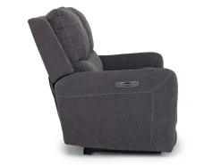 Mor Furniture Palencia 3 Power Loveseat In Trento Charcoal