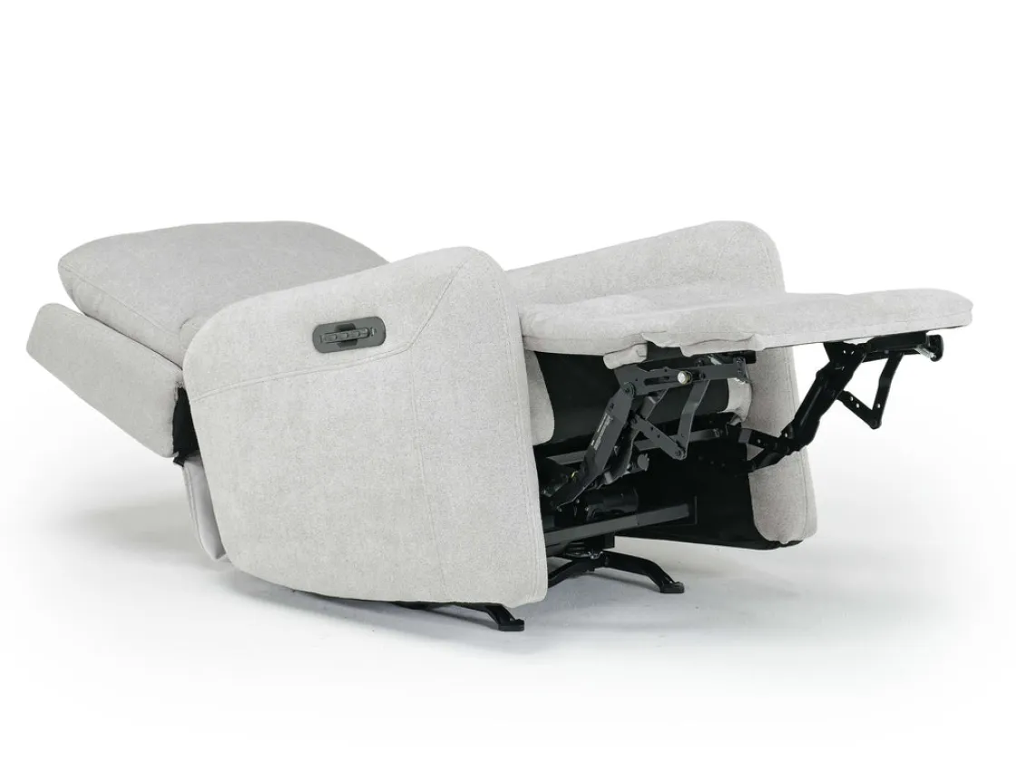 Mor Furniture Palencia 3 Power Rocker Recliner In Trento Charcoal