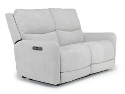 Mor Furniture Palencia 3 Power Sofa & Loveseat In Trento Charcoal